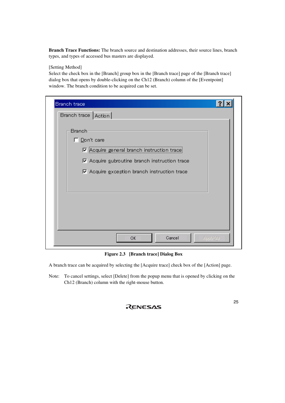 Renesas SuperH Family E10A-USB User Manual | Page 33 / 59