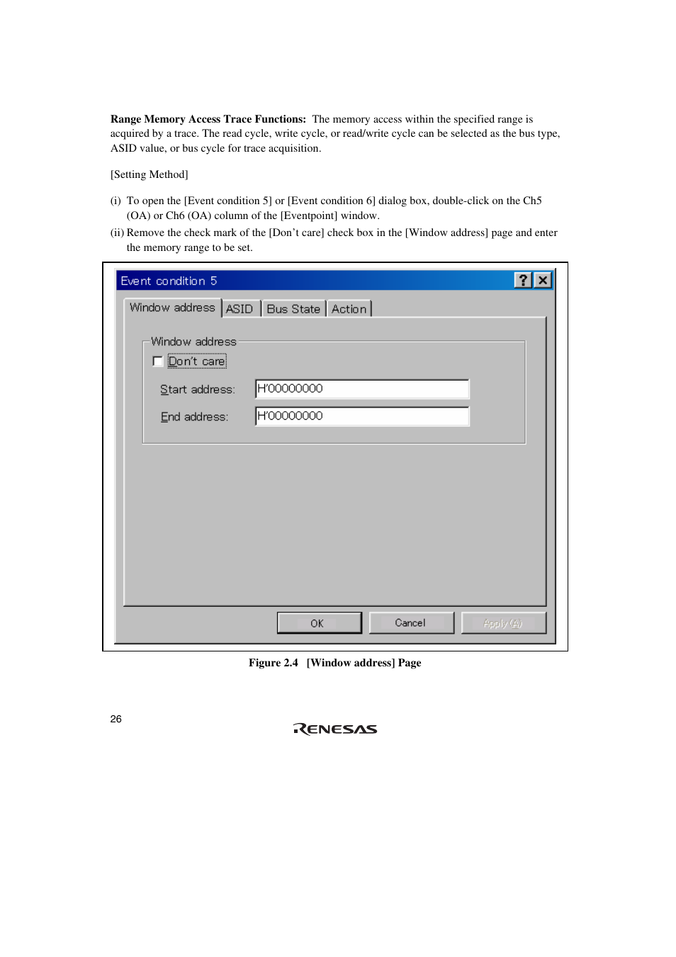 Renesas SuperH Family E10A-USB User Manual | Page 34 / 59