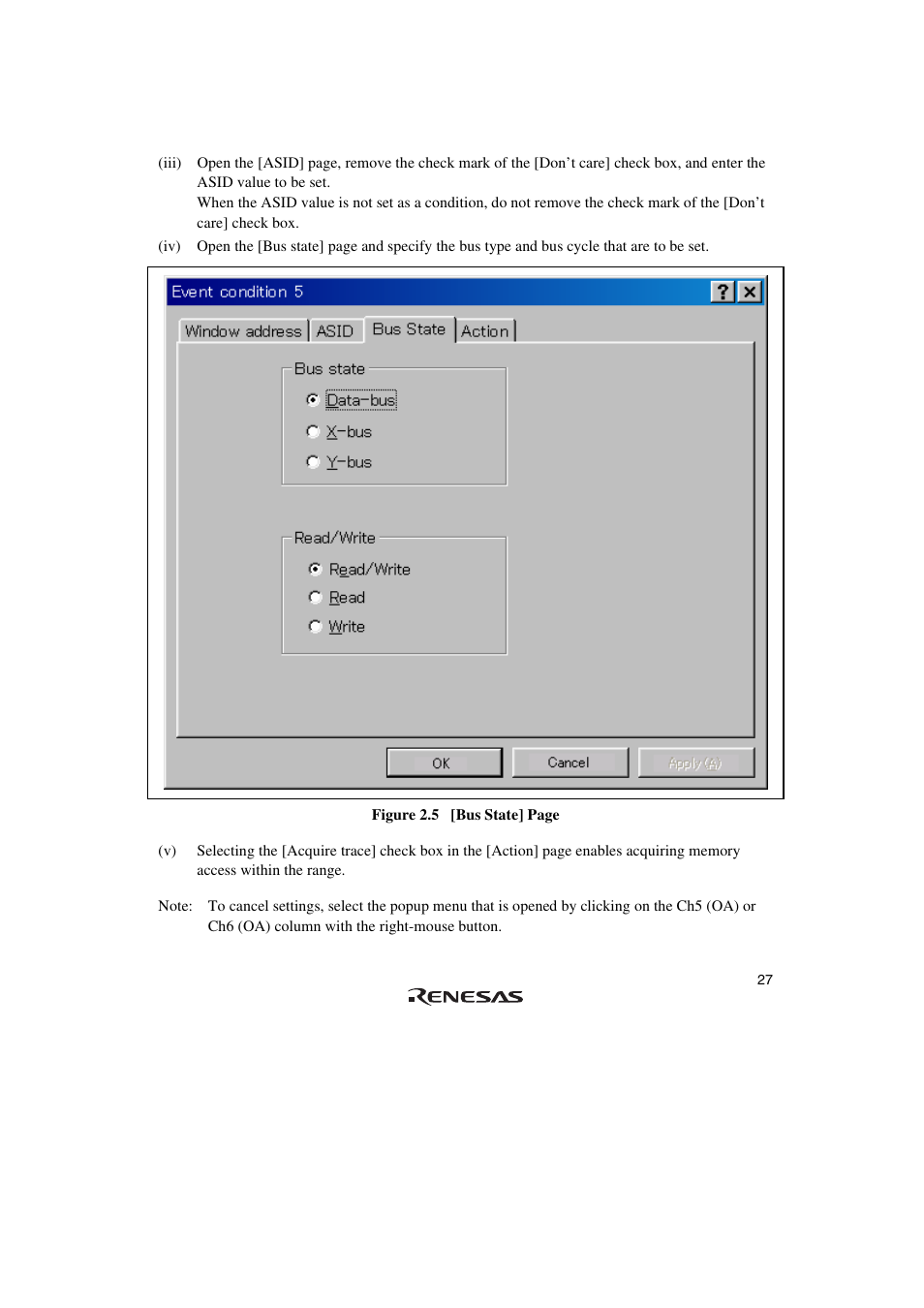 Renesas SuperH Family E10A-USB User Manual | Page 35 / 59