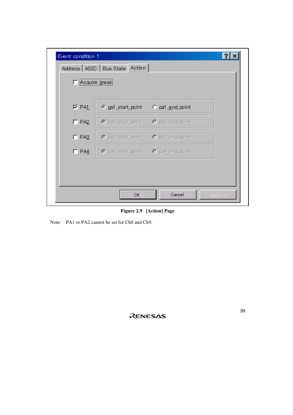 Renesas SuperH Family E10A-USB User Manual | Page 47 / 59