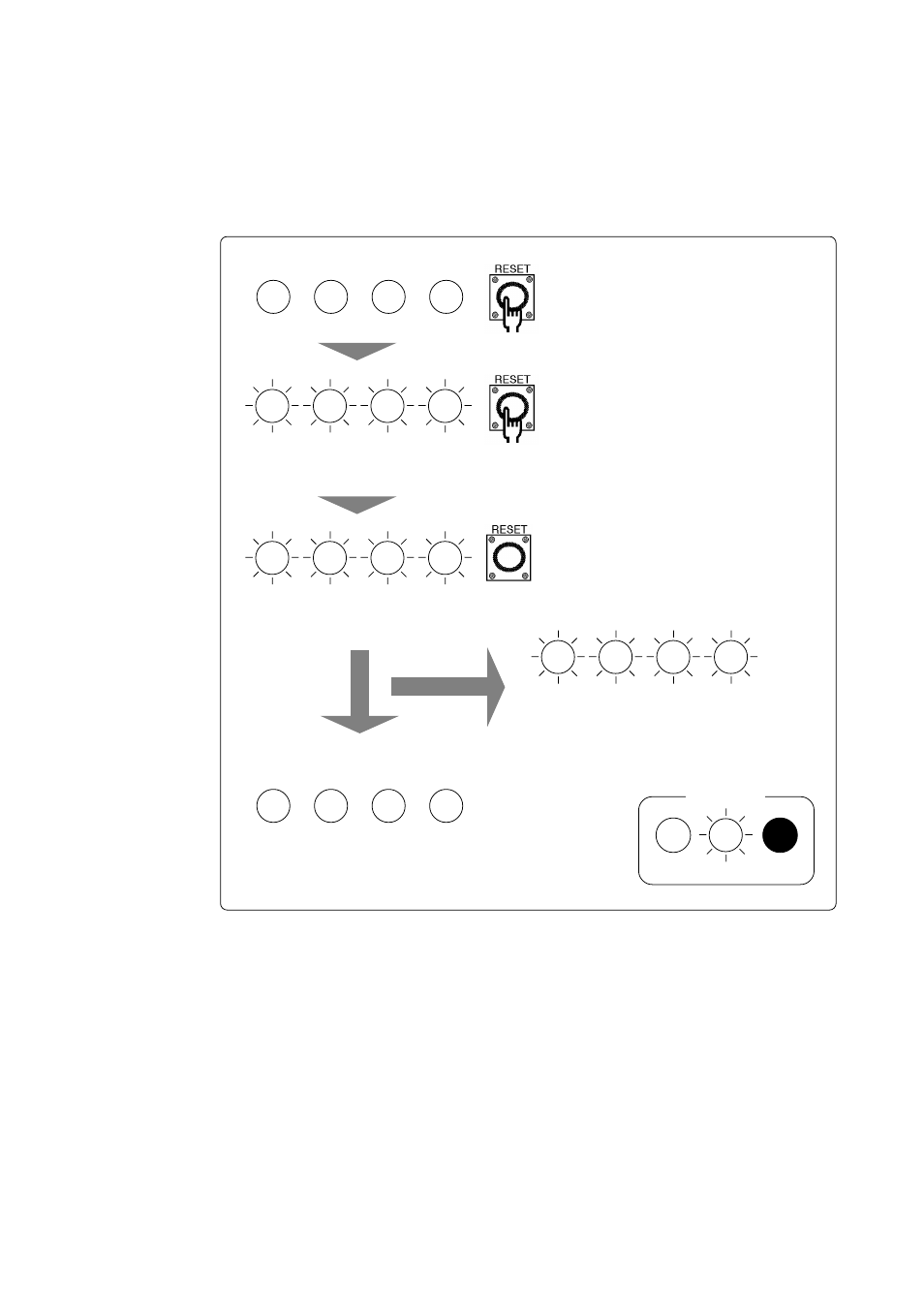 3 when the operation of the emulator is abnormal, 1) self-check procedure in the self-check mode | Renesas Compact Emulator M30620T-CPE User Manual | Page 44 / 52