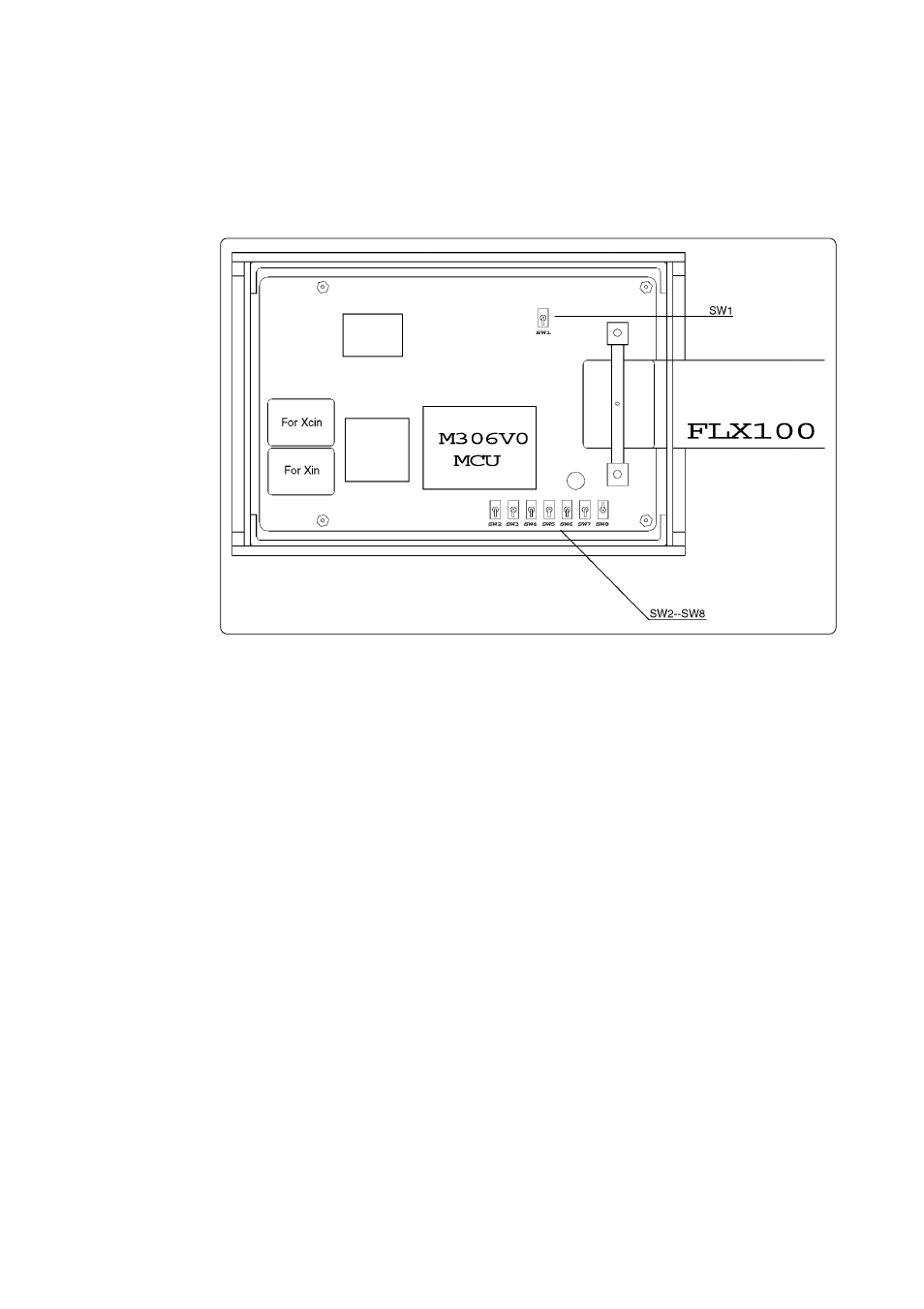 Settings for target systems, 1 positions of switches, Chapter 4. settings for target systems | Renesas M306V0T-RPD-E User Manual | Page 20 / 50