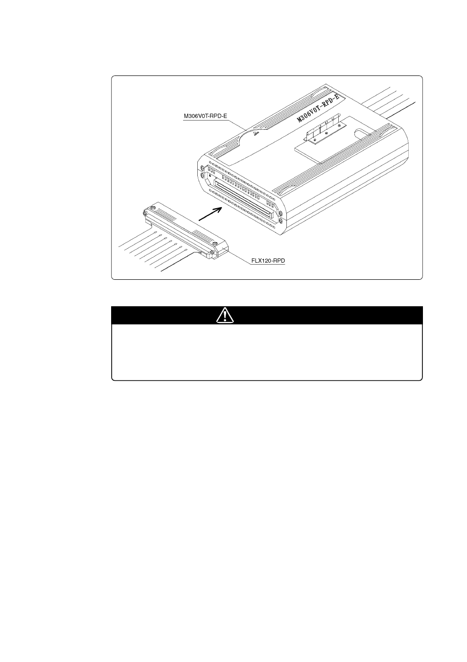 Caution | Renesas M306V0T-RPD-E User Manual | Page 29 / 50