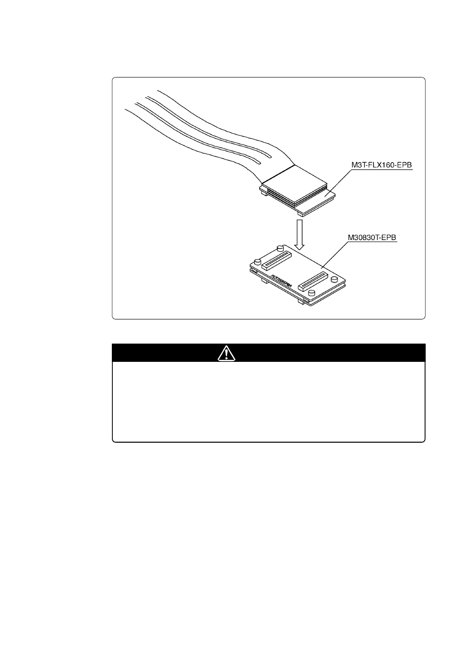 5 connecting the pc7501, Caution | Renesas Emulation Pod M30830T-EPB User Manual | Page 35 / 74