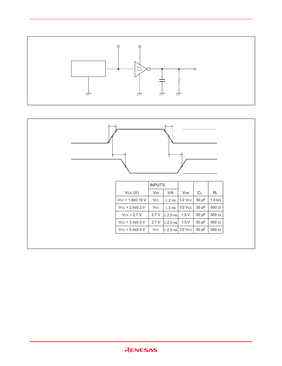 Test circuit | Renesas RD74LVC14B User Manual | Page 5 / 7