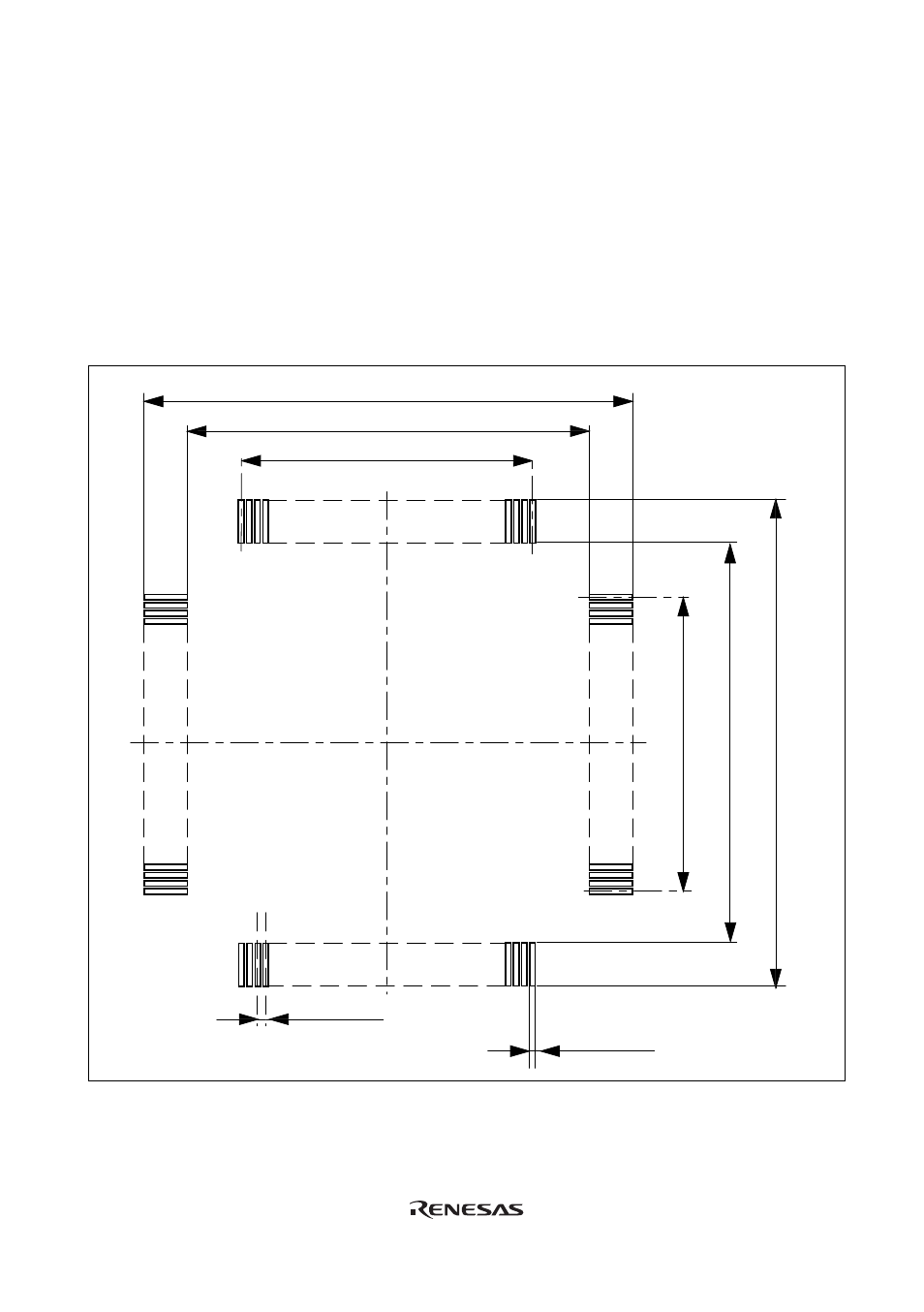 3 recommended dimensions for user system mount pad | Renesas H8/3802 User Manual | Page 20 / 30