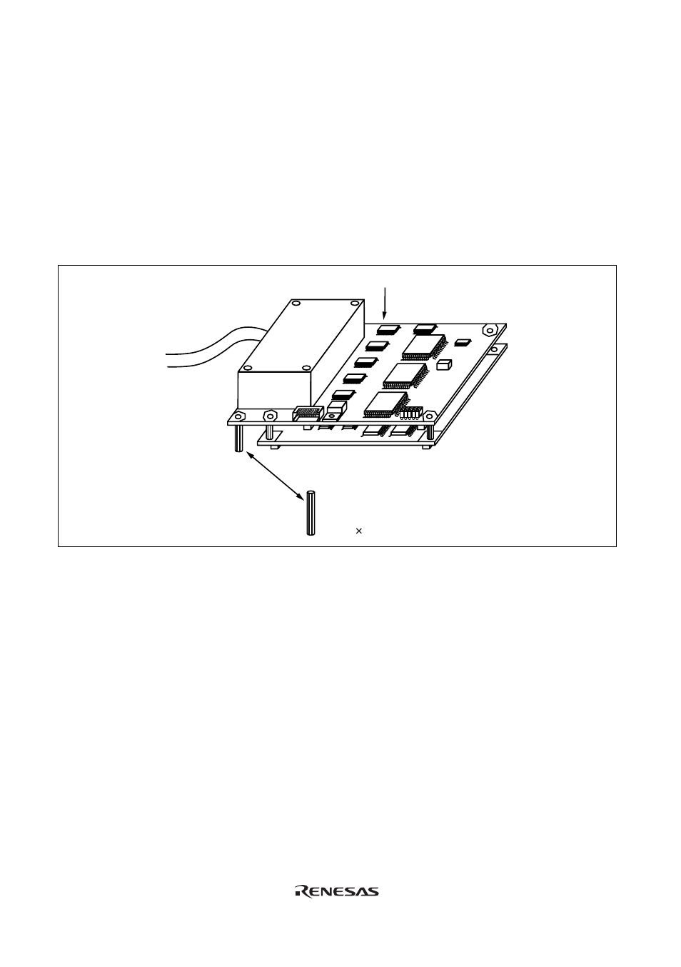 2 exchanging the spacer of the ev-chip board | Renesas SH7058 User Manual | Page 12 / 22