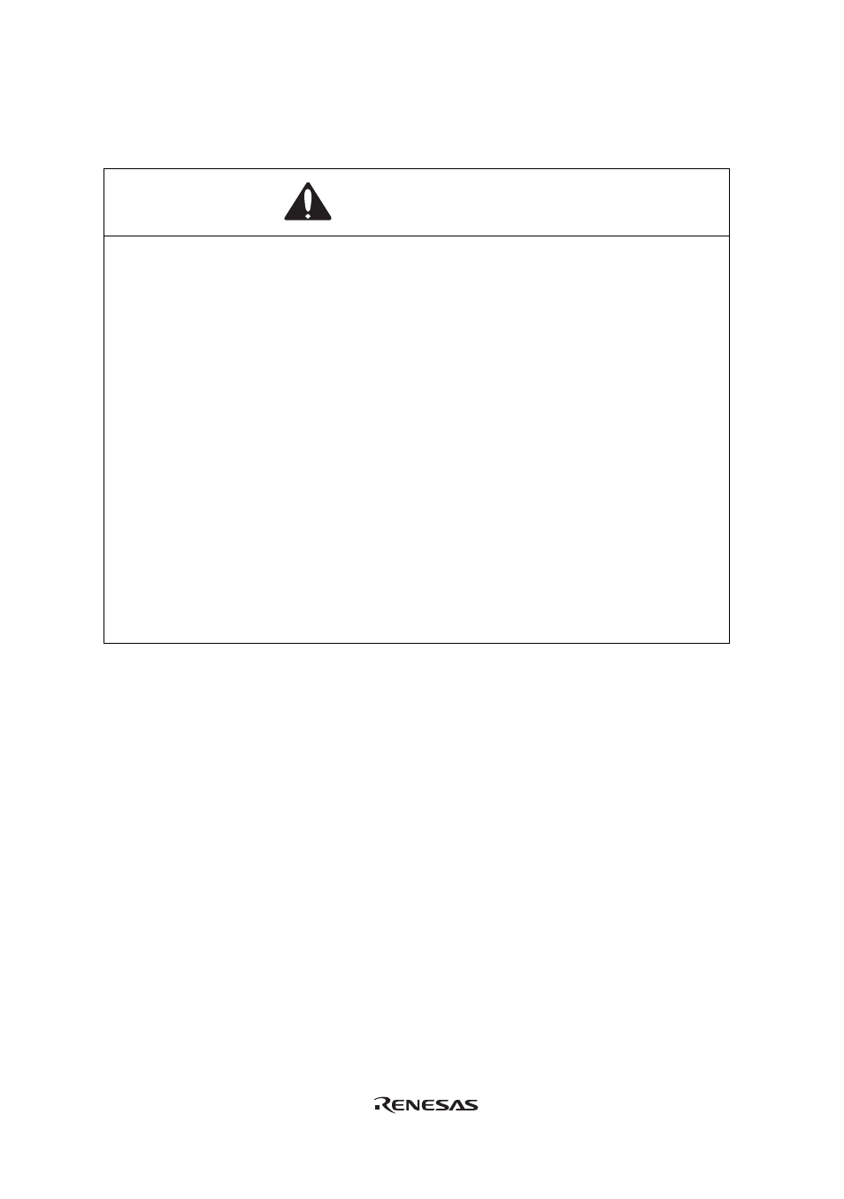 Warning | Renesas FP-64E User Manual | Page 9 / 32