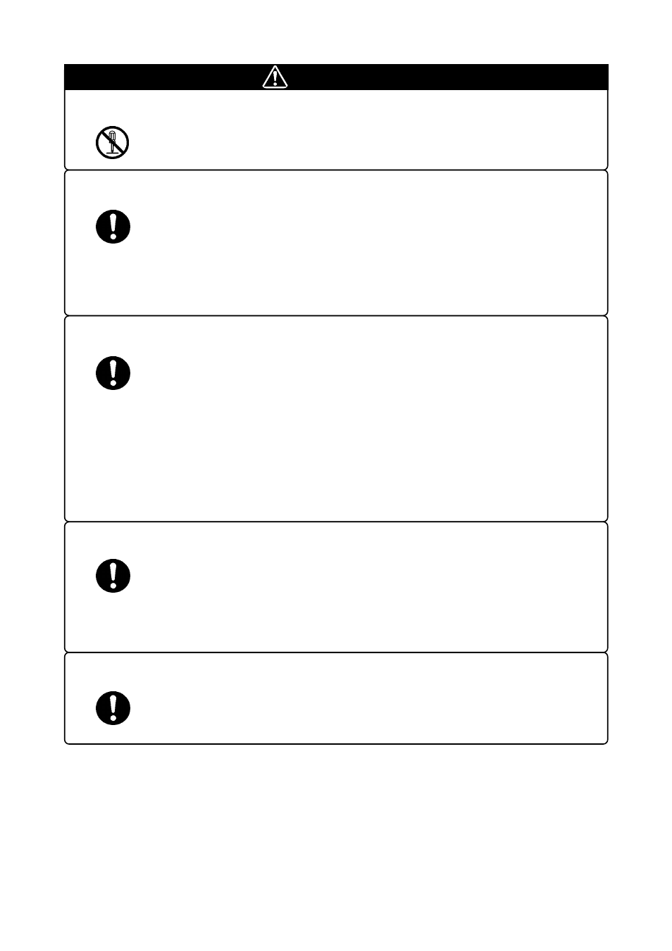 Caution, Caution to be taken for modifying this product, Cautions to be taken for handling this product | Cautions to be taken for turning on the power, Caution to be taken for malfunctions | Renesas M3062PT-EPB User Manual | Page 12 / 82