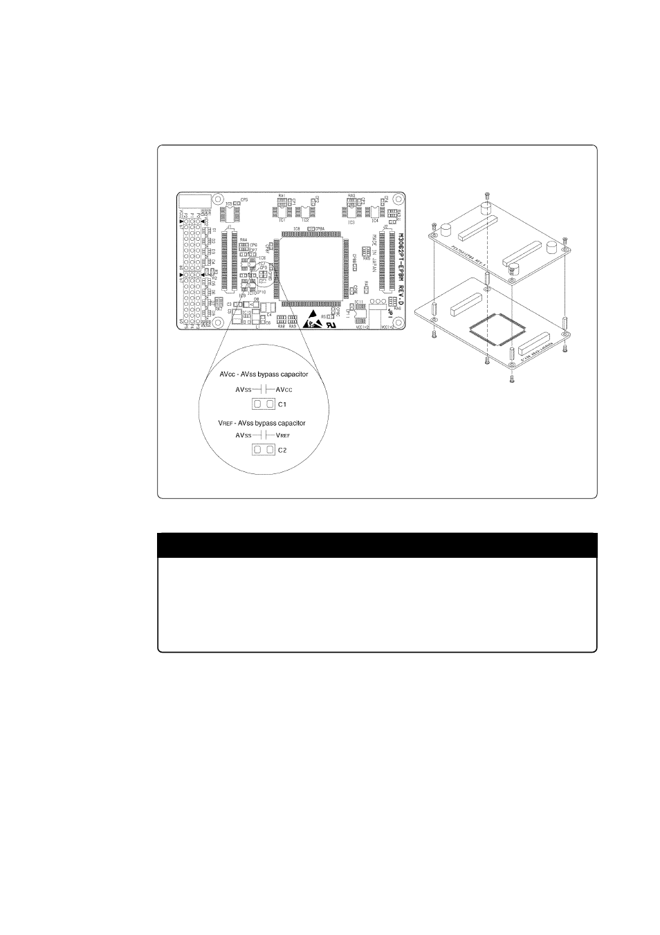 3 a-d conversion bypass capacitors, Important | Renesas M3062PT-EPB User Manual | Page 33 / 82