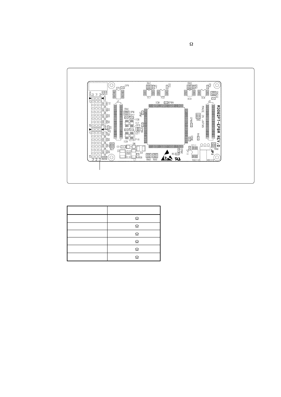 4 pullup of emulation ports | Renesas M3062PT-EPB User Manual | Page 34 / 82