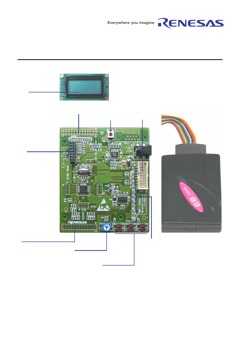 Quick start, Renesas starter kit for r8c/13 | Renesas R8C/13 User Manual | Page 3 / 7