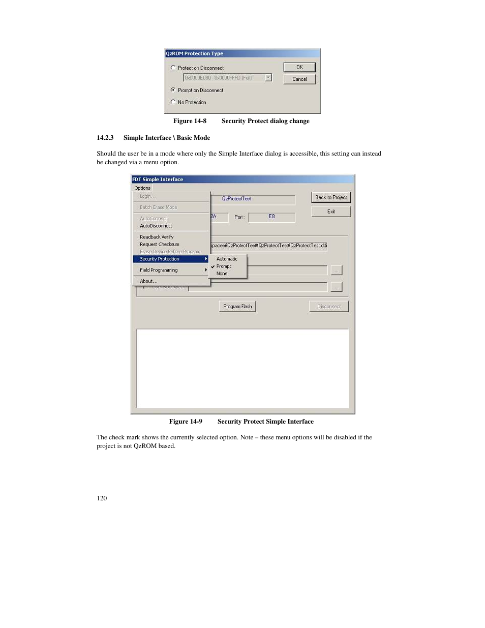 3 simple interface \ basic mode | Renesas FLASH Development Toolkit 3.07 User Manual | Page 134 / 146