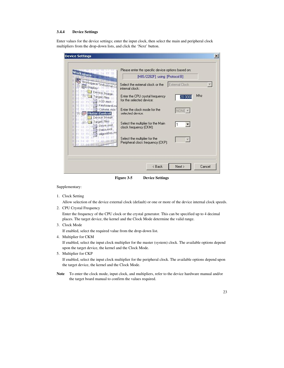 4 device settings | Renesas FLASH Development Toolkit 3.07 User Manual | Page 37 / 146