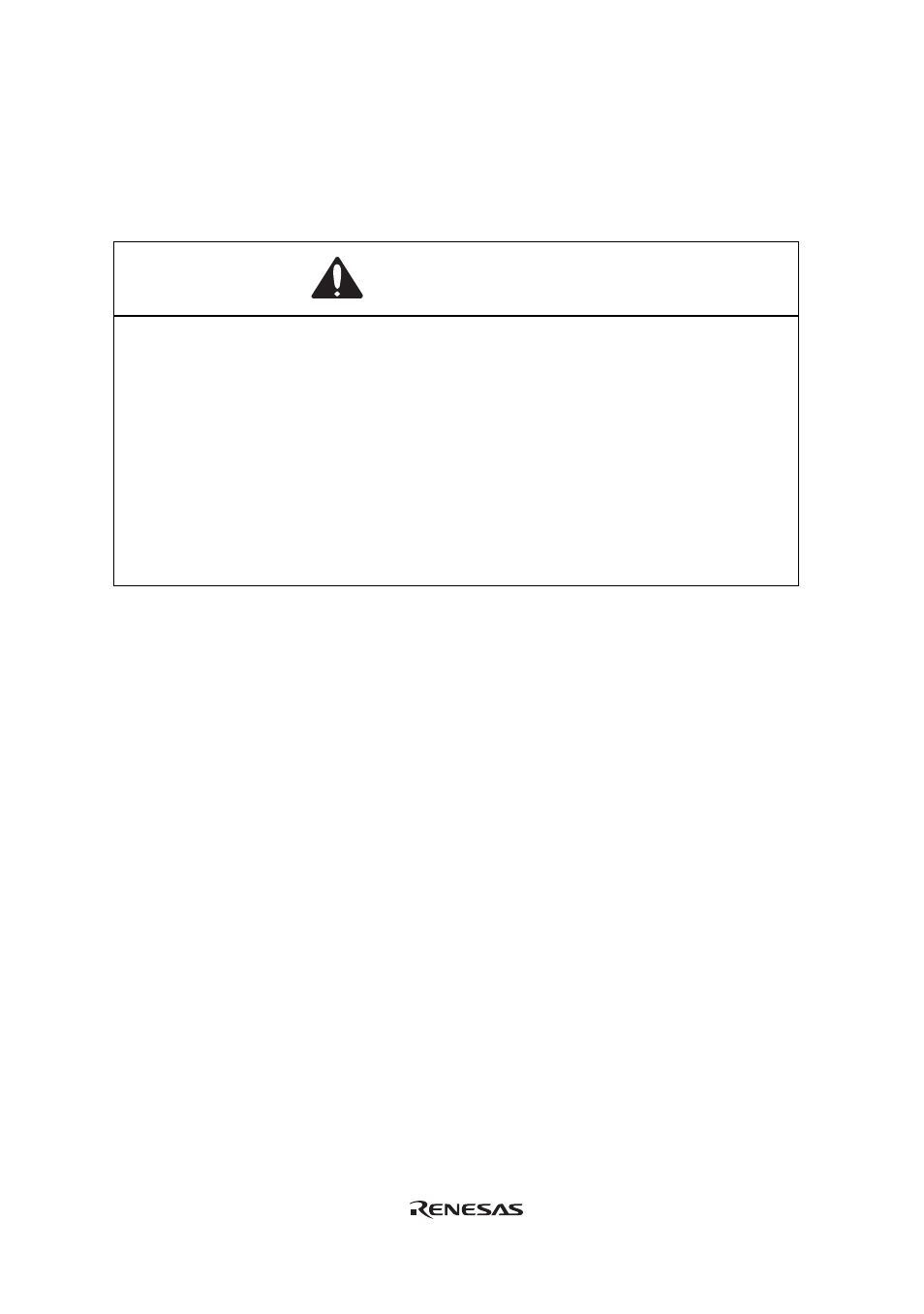 Warning | Renesas H8S/2615 Series User Manual | Page 18 / 28