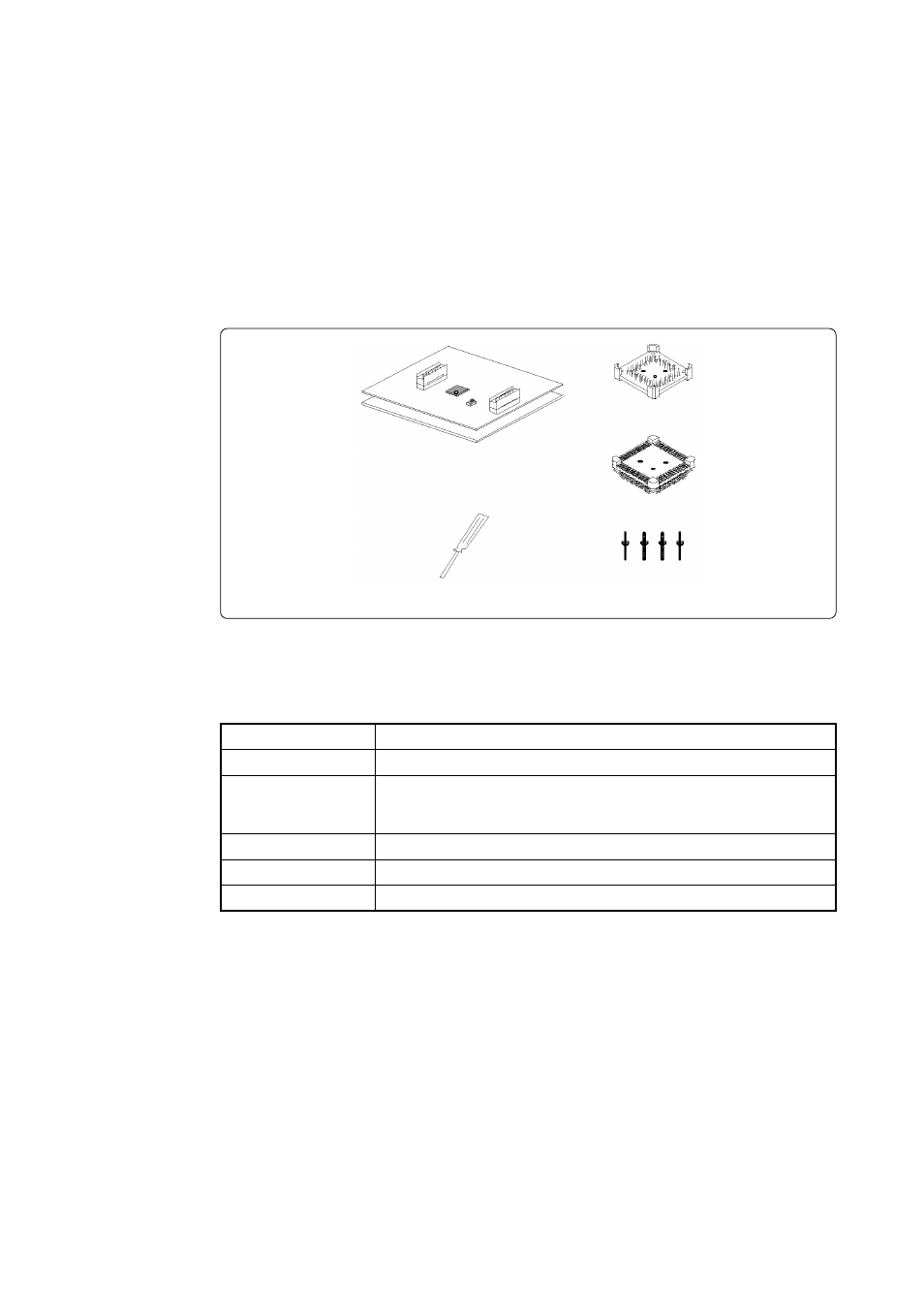 Outline, Package components, Specifications | Usage | Renesas M32182T2-PTC User Manual | Page 4 / 9