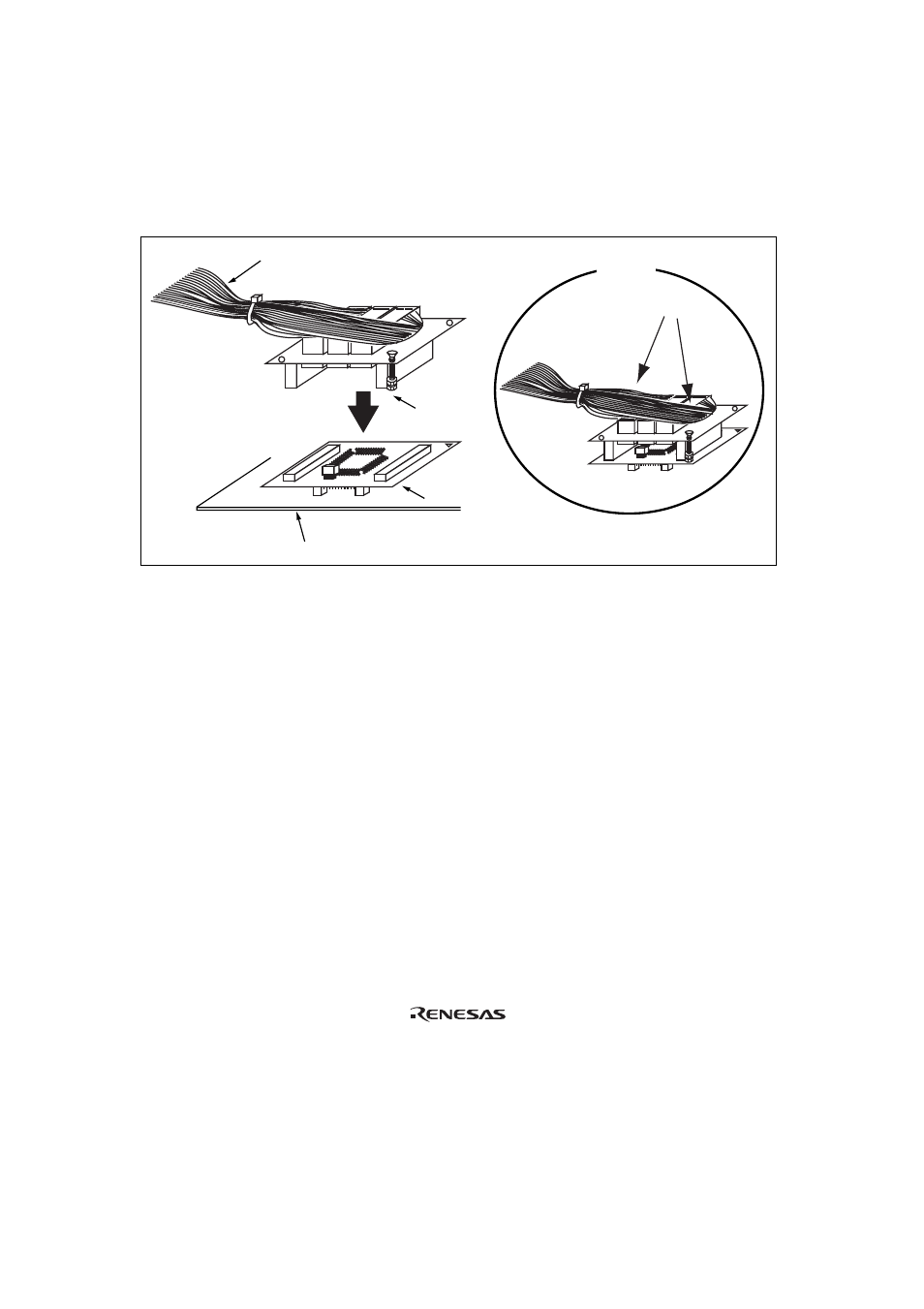 5fastening cable body, Figure 5 fastening cable body, Fastening cable body | Renesas TFP-120 User Manual | Page 14 / 21