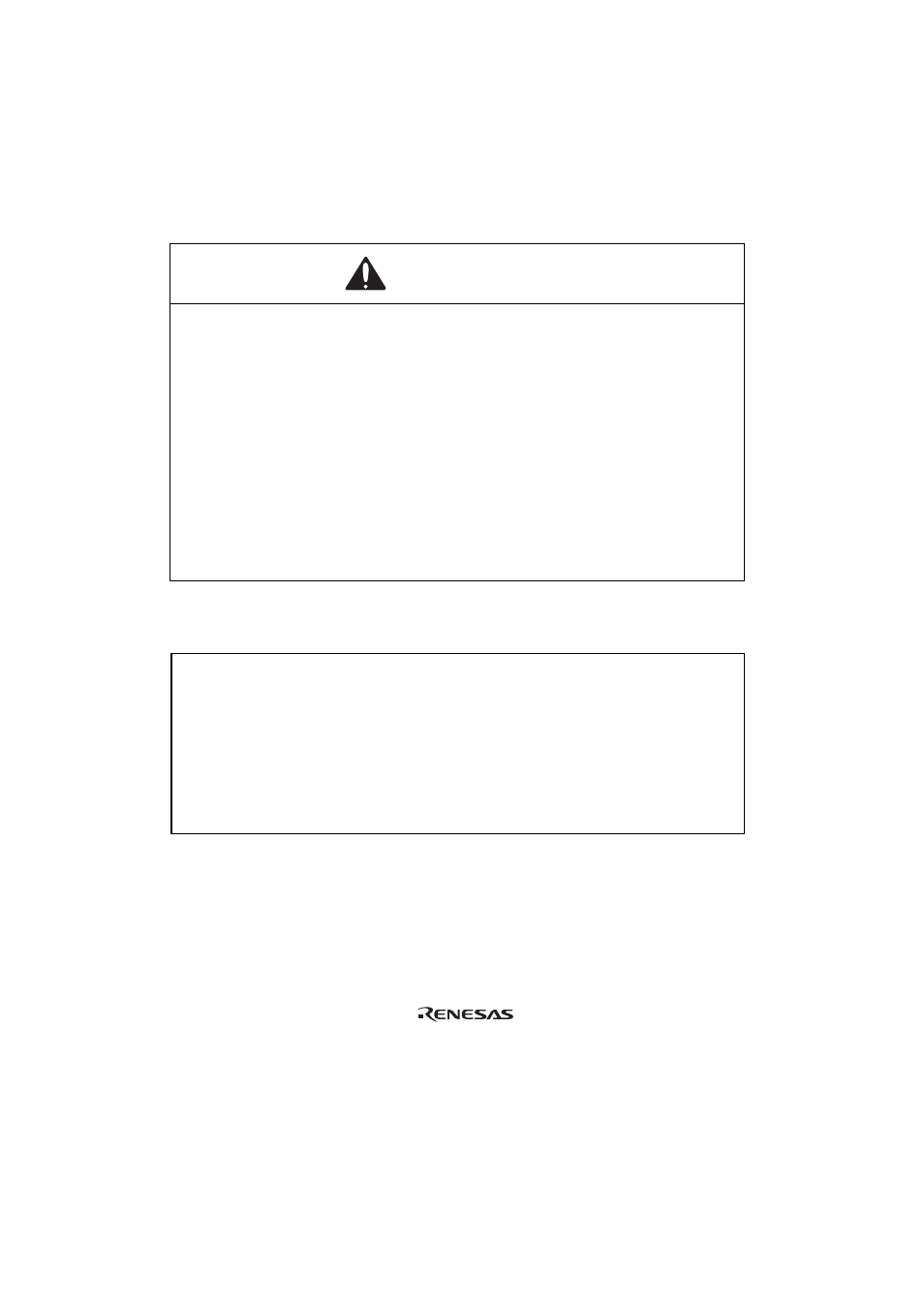 Section 2 connection procedures, Warning, Caution | Renesas TFP-120 User Manual | Page 9 / 21
