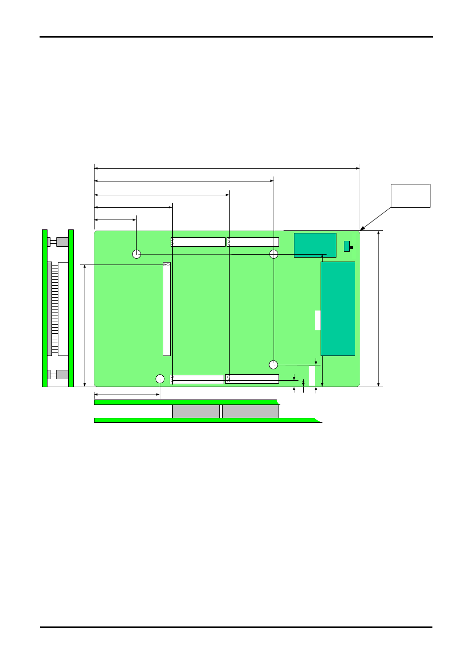 Board dimensions, Figure 3-3 : board dimensions 7 | Renesas REG10J0020-0200 User Manual | Page 7 / 18