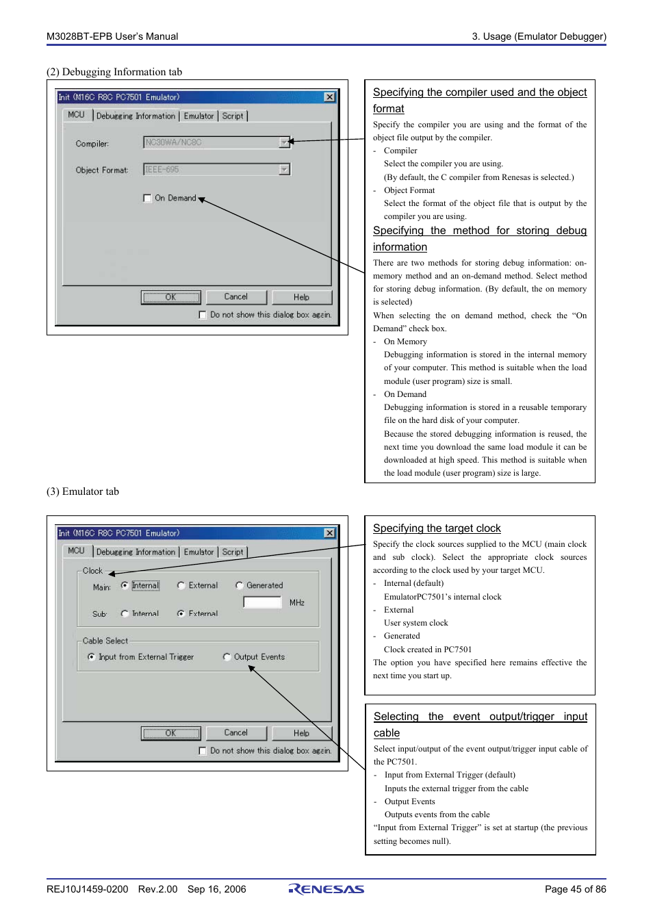 Renesas M3028BT-EPB User Manual | Page 47 / 88