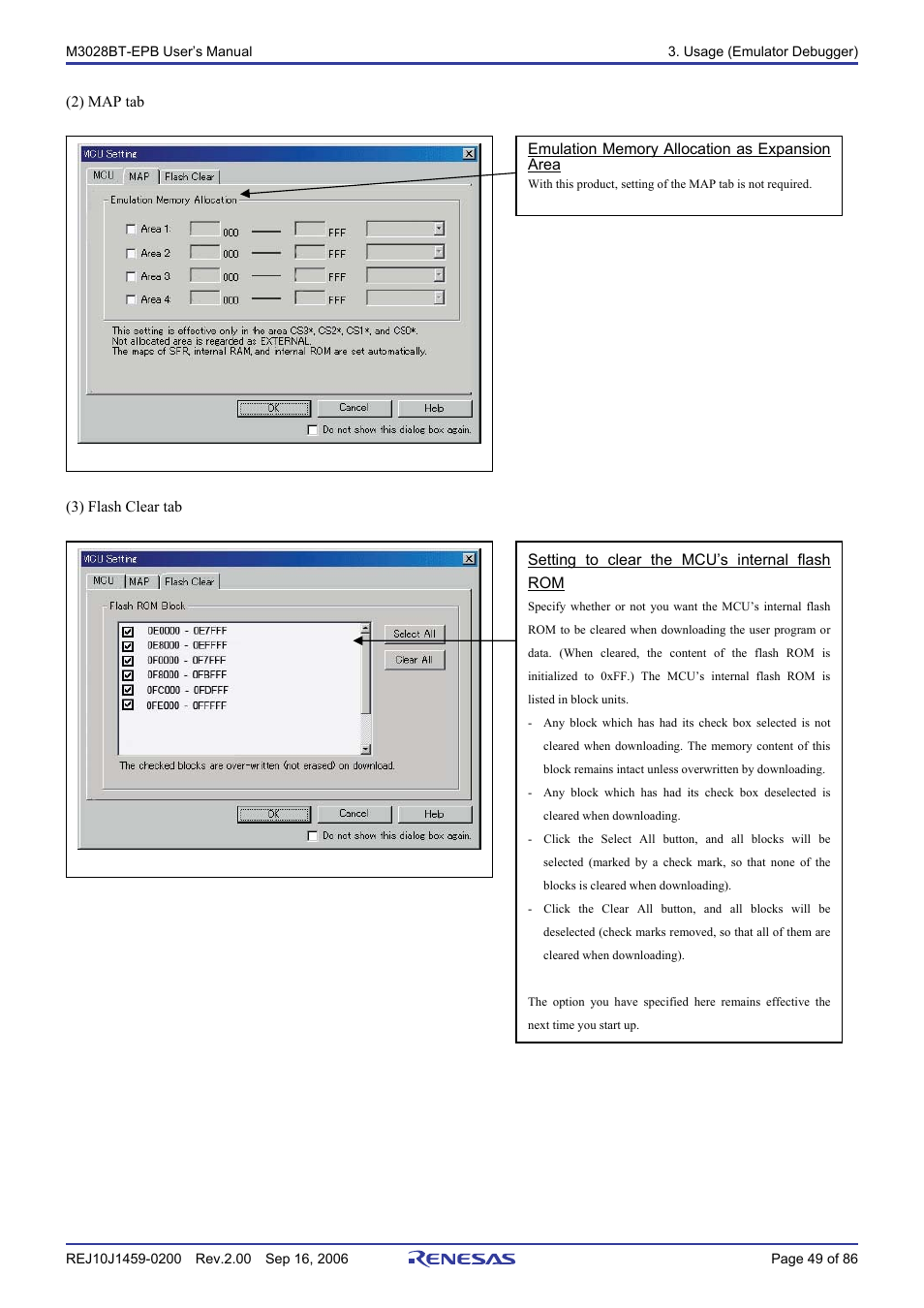 Renesas M3028BT-EPB User Manual | Page 51 / 88