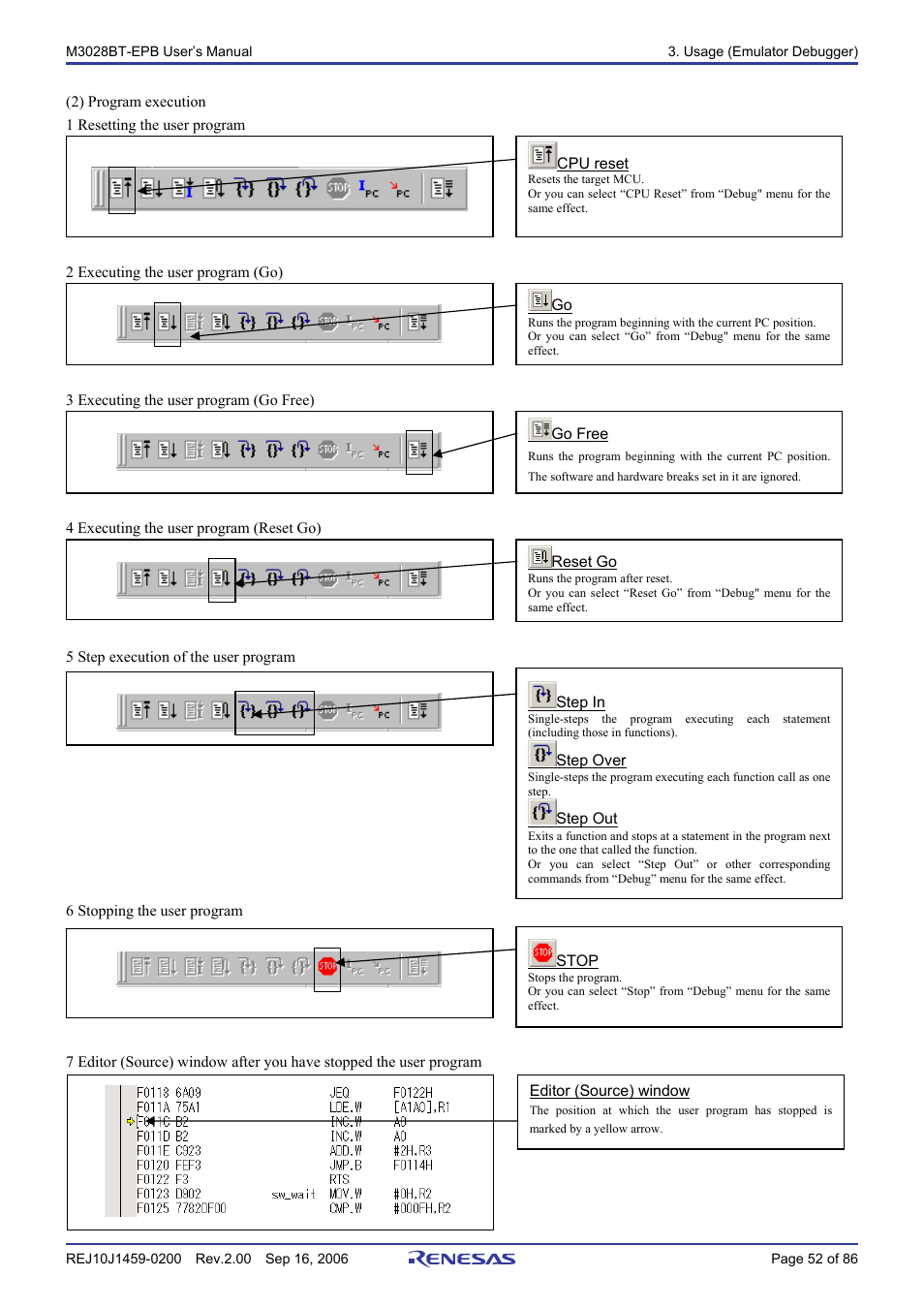Renesas M3028BT-EPB User Manual | Page 54 / 88