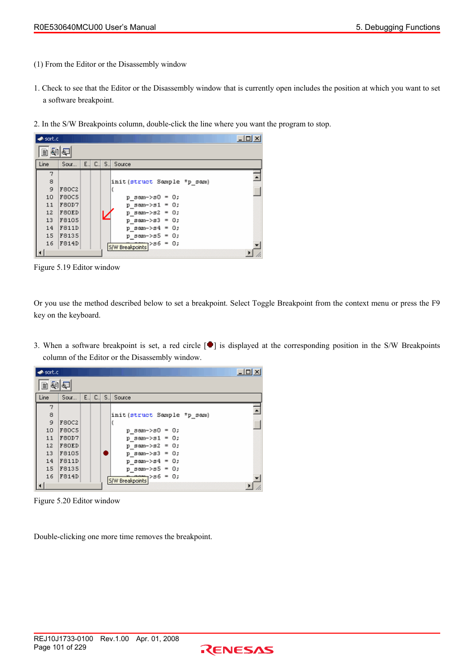Renesas R0E530640MCU00 User Manual | Page 101 / 229