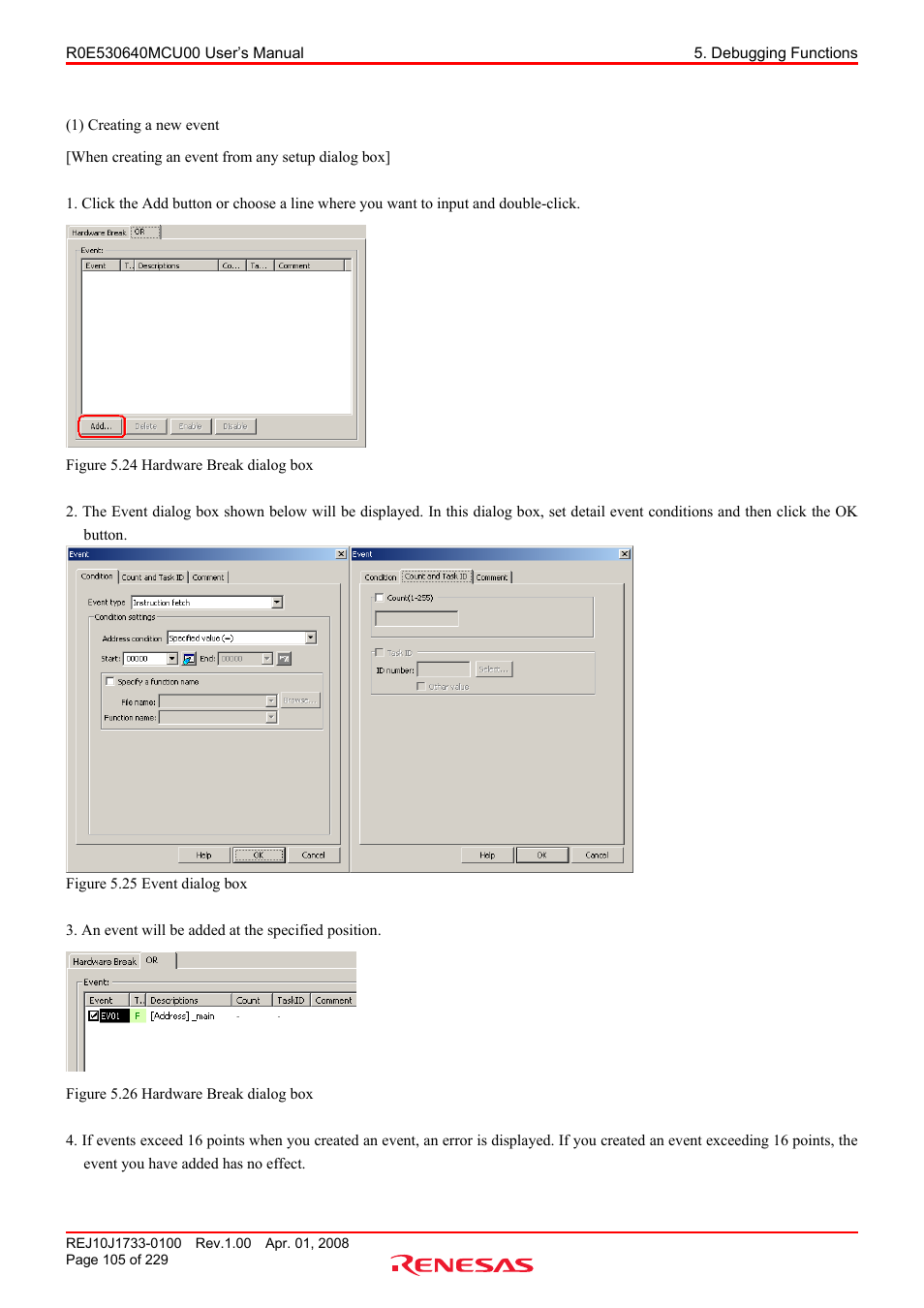 Renesas R0E530640MCU00 User Manual | Page 105 / 229