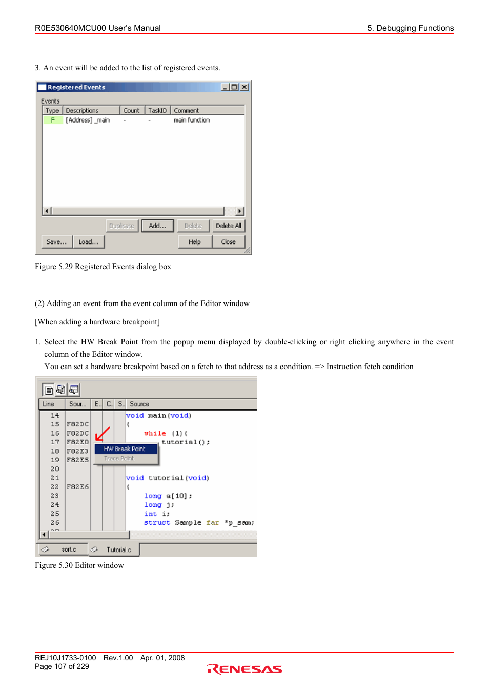 Renesas R0E530640MCU00 User Manual | Page 107 / 229
