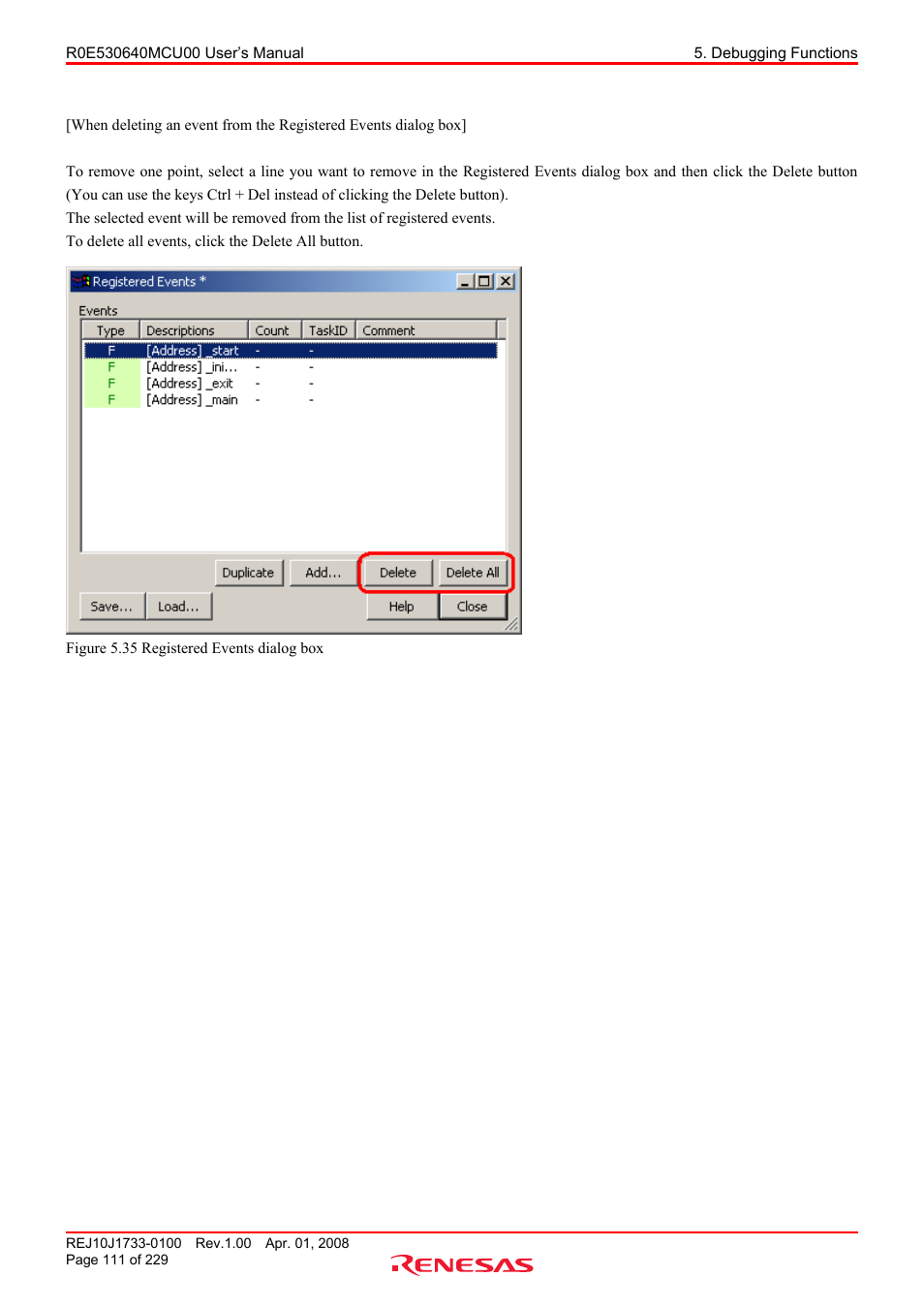 Renesas R0E530640MCU00 User Manual | Page 111 / 229