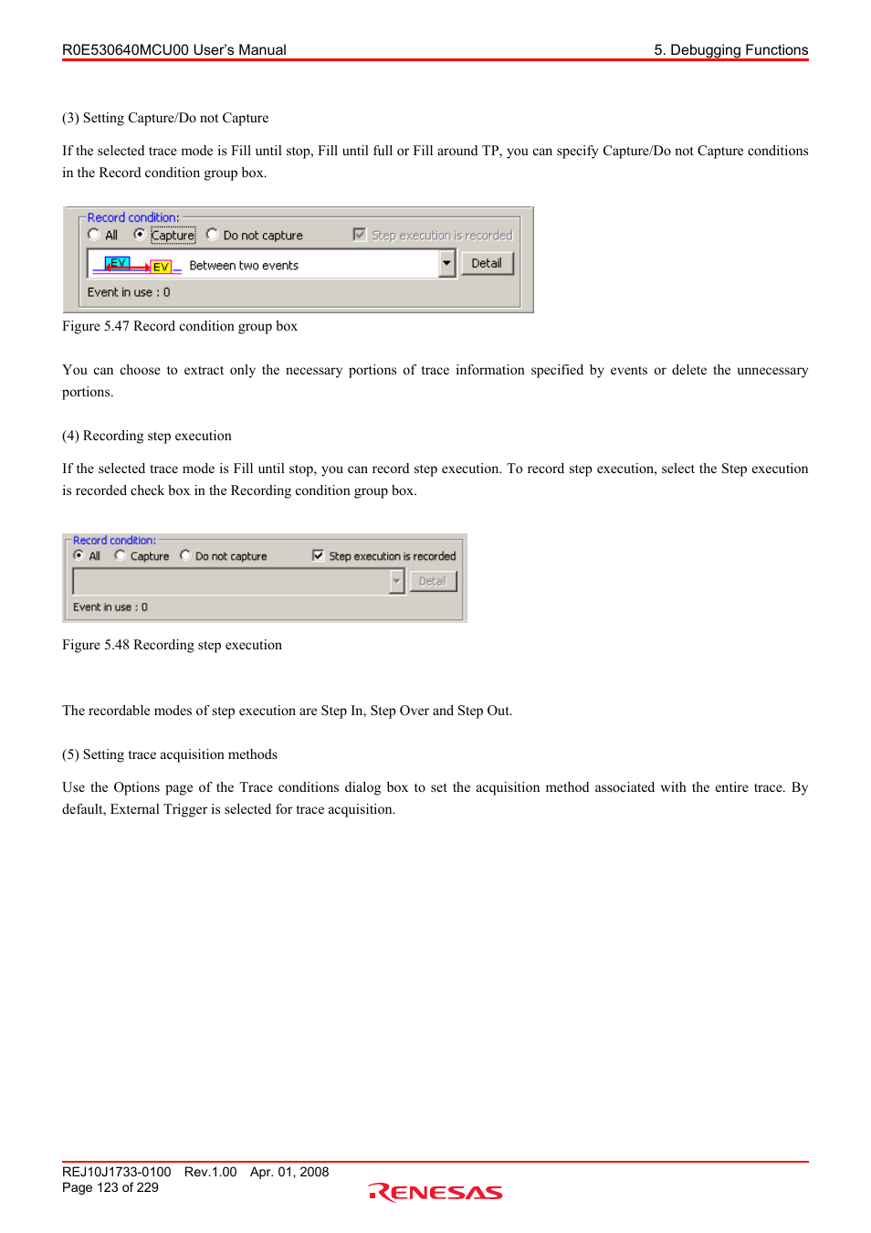 Renesas R0E530640MCU00 User Manual | Page 123 / 229