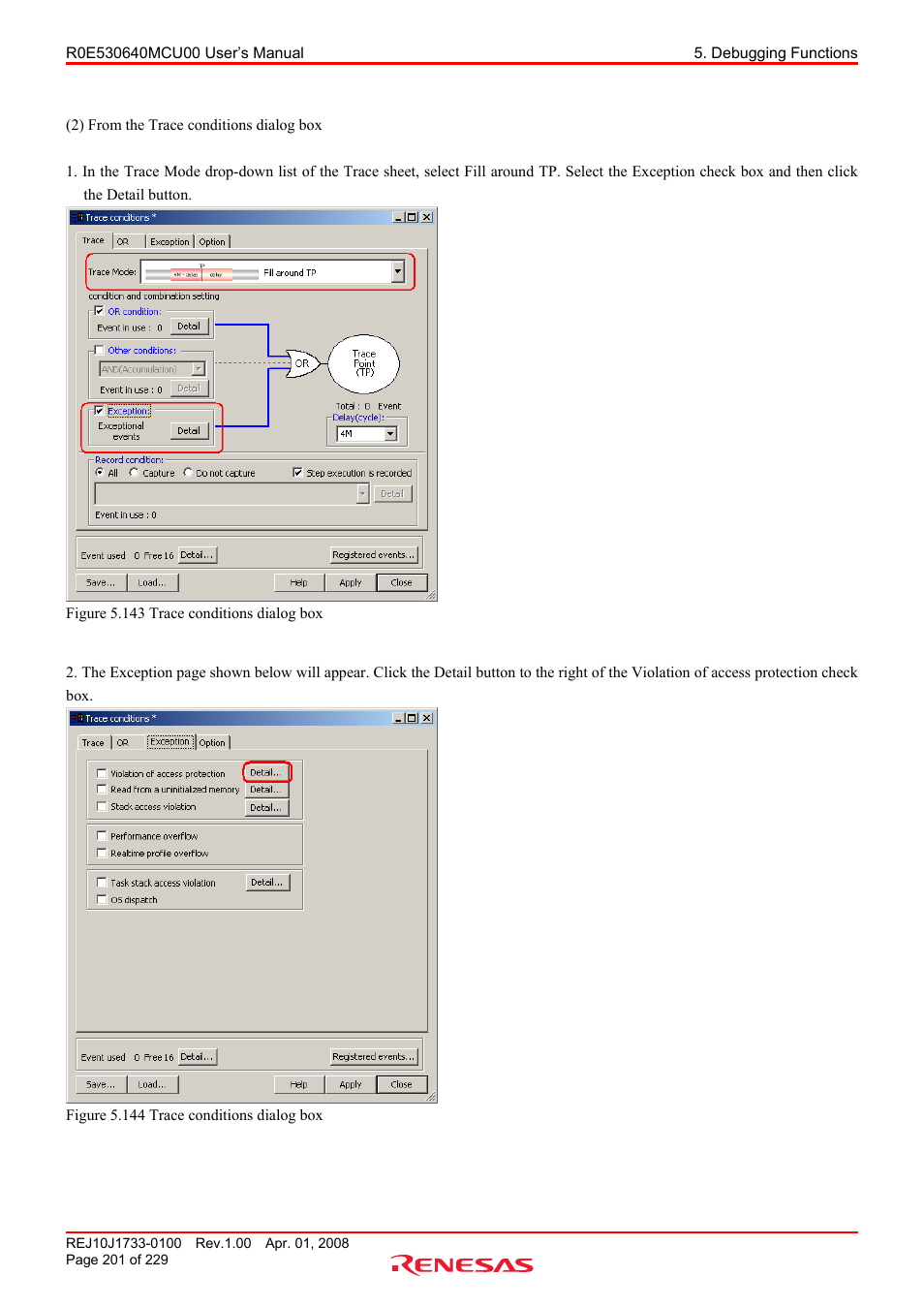 Renesas R0E530640MCU00 User Manual | Page 201 / 229