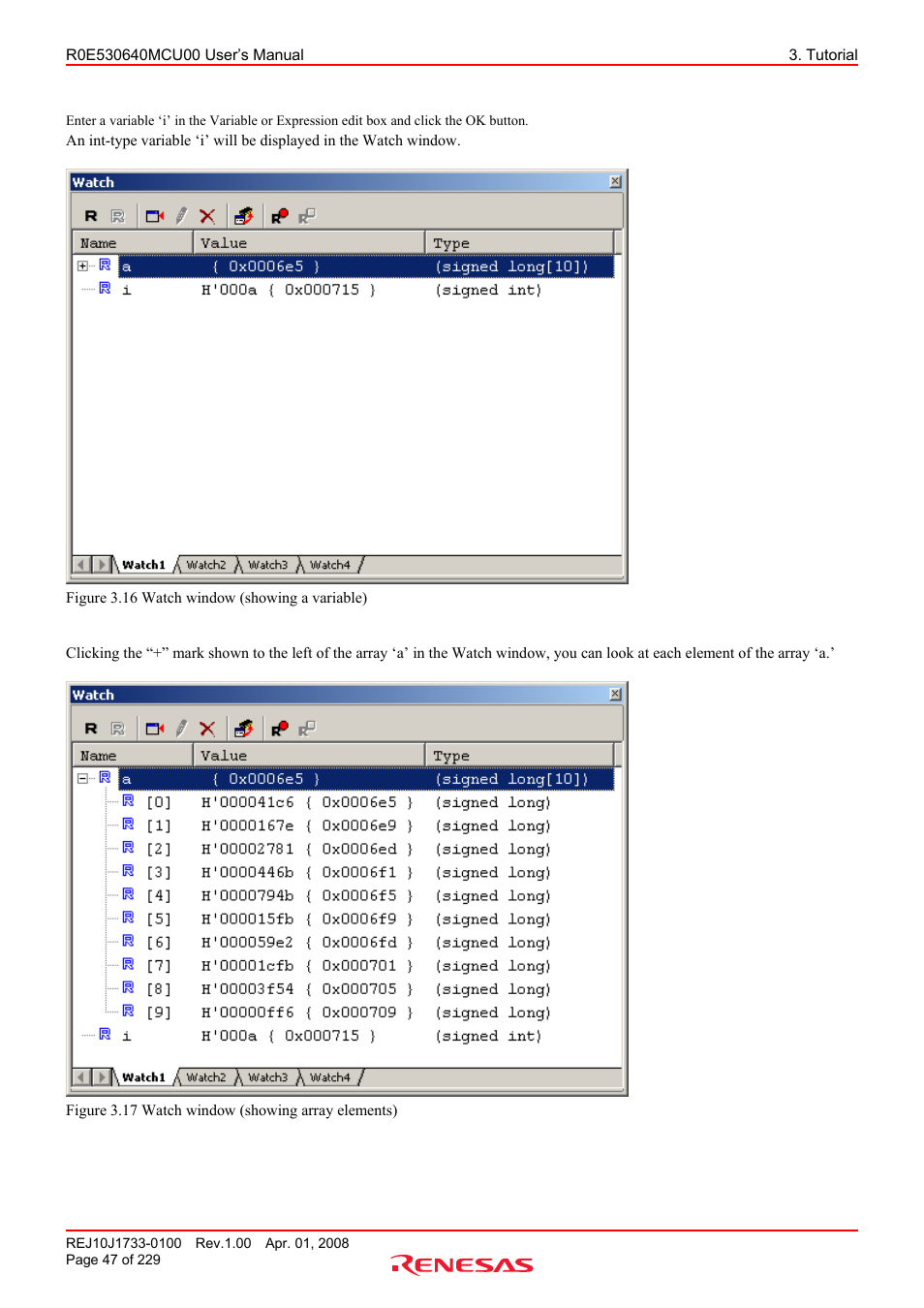 Renesas R0E530640MCU00 User Manual | Page 47 / 229