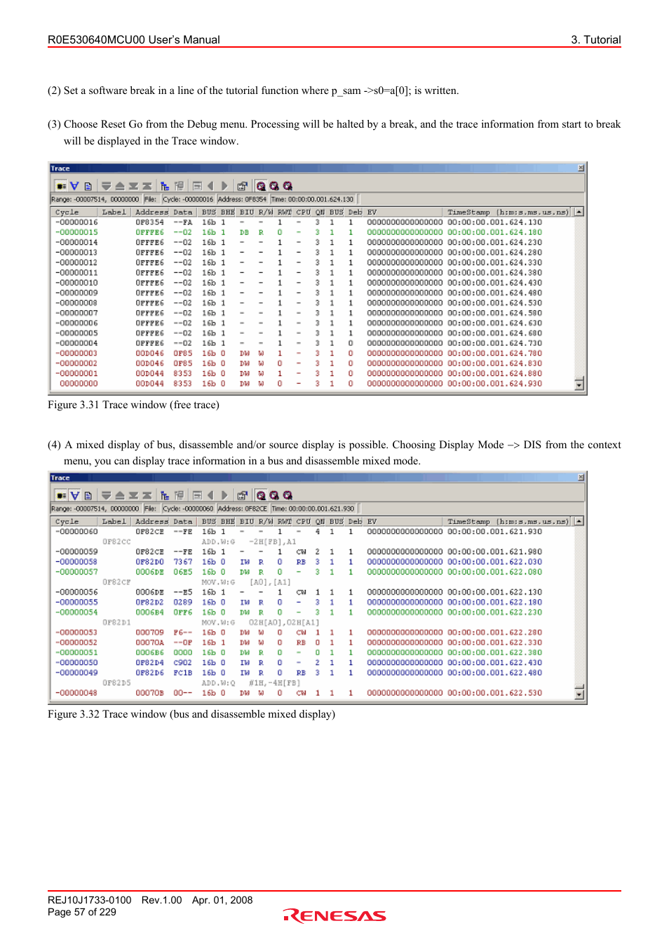 Renesas R0E530640MCU00 User Manual | Page 57 / 229
