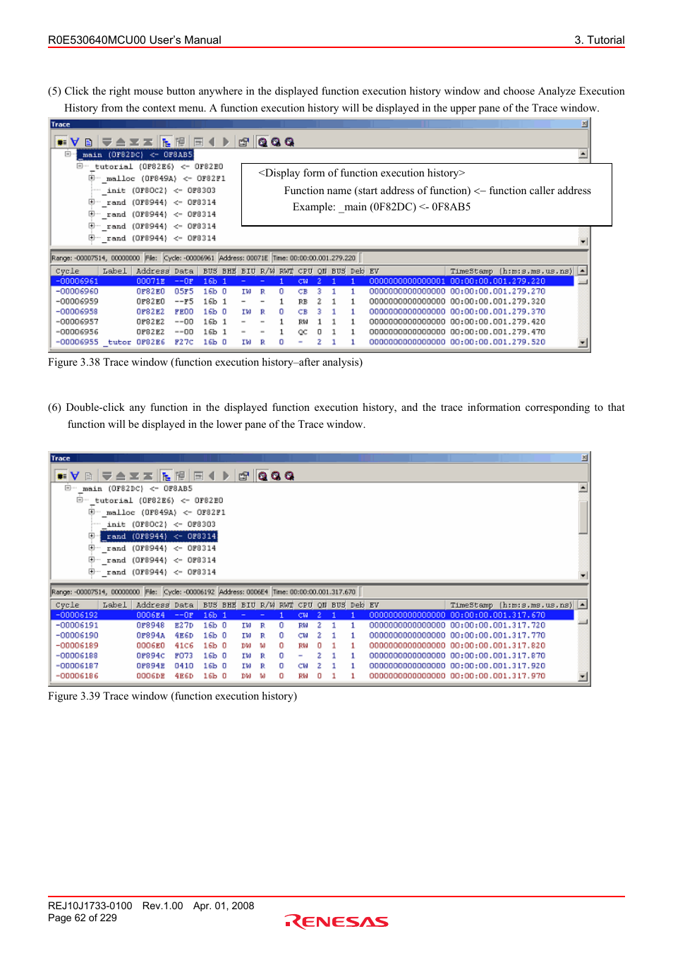 Renesas R0E530640MCU00 User Manual | Page 62 / 229