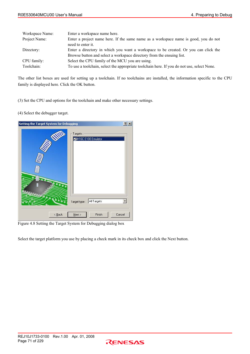 Renesas R0E530640MCU00 User Manual | Page 71 / 229