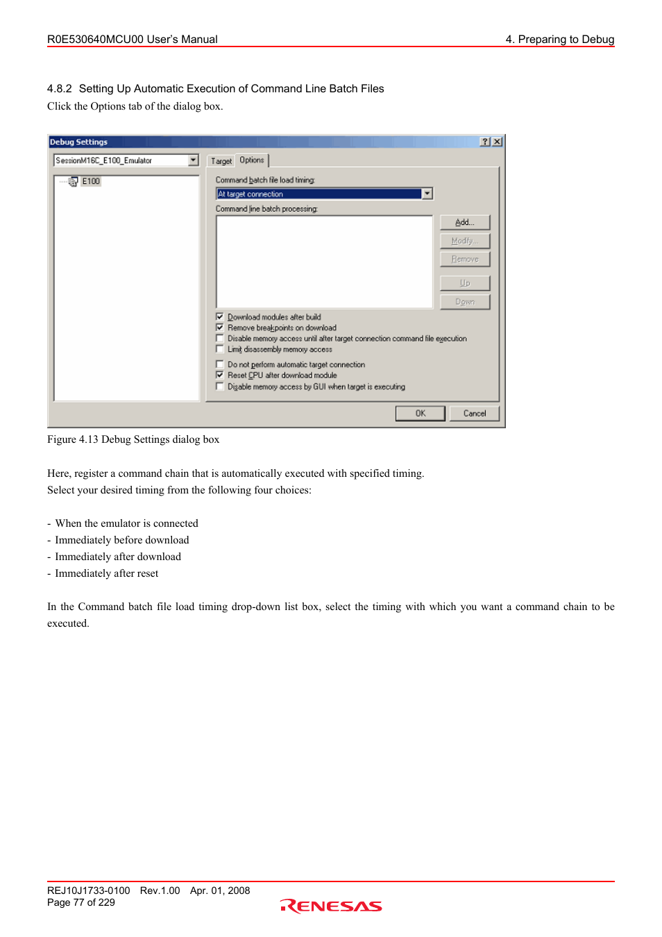 Renesas R0E530640MCU00 User Manual | Page 77 / 229