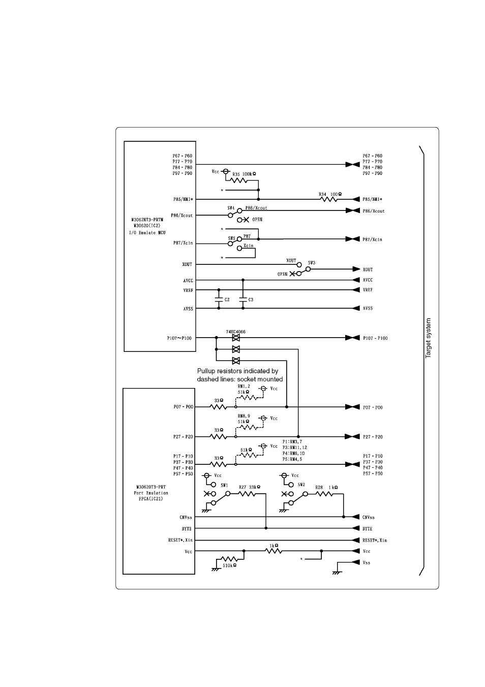 3 connection diagram | Renesas Emulation Pod M3062NT3-RPD-E User Manual | Page 70 / 86