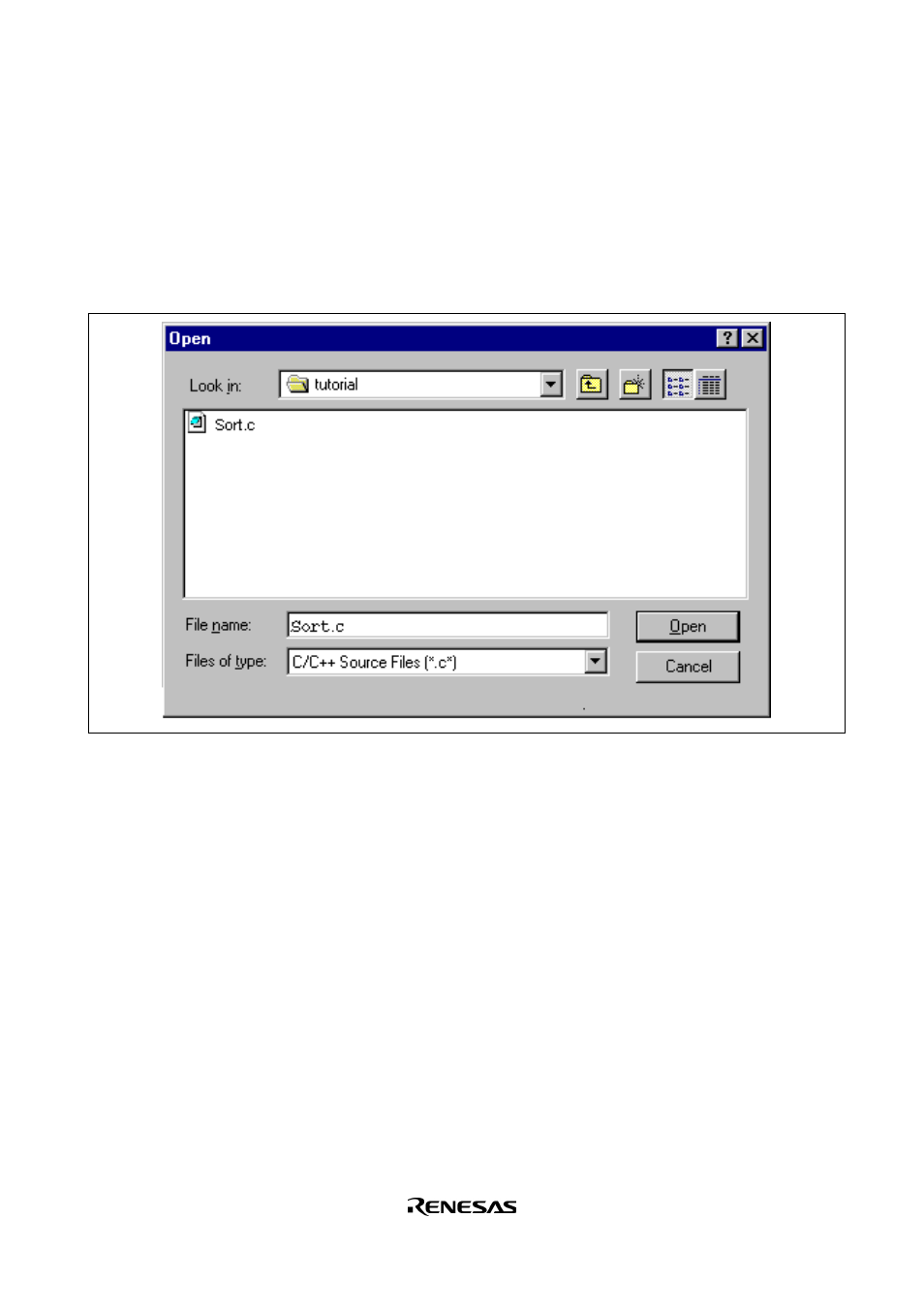 2 displaying the source program | Renesas HS2378KCI01H User Manual | Page 55 / 170