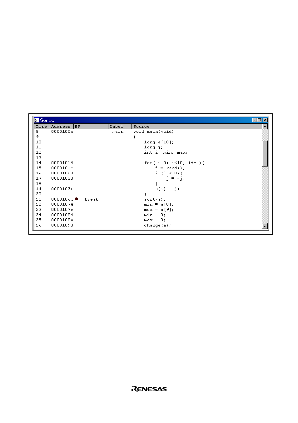 7 setting the software breakpoint | Renesas HS2378KCI01H User Manual | Page 57 / 170