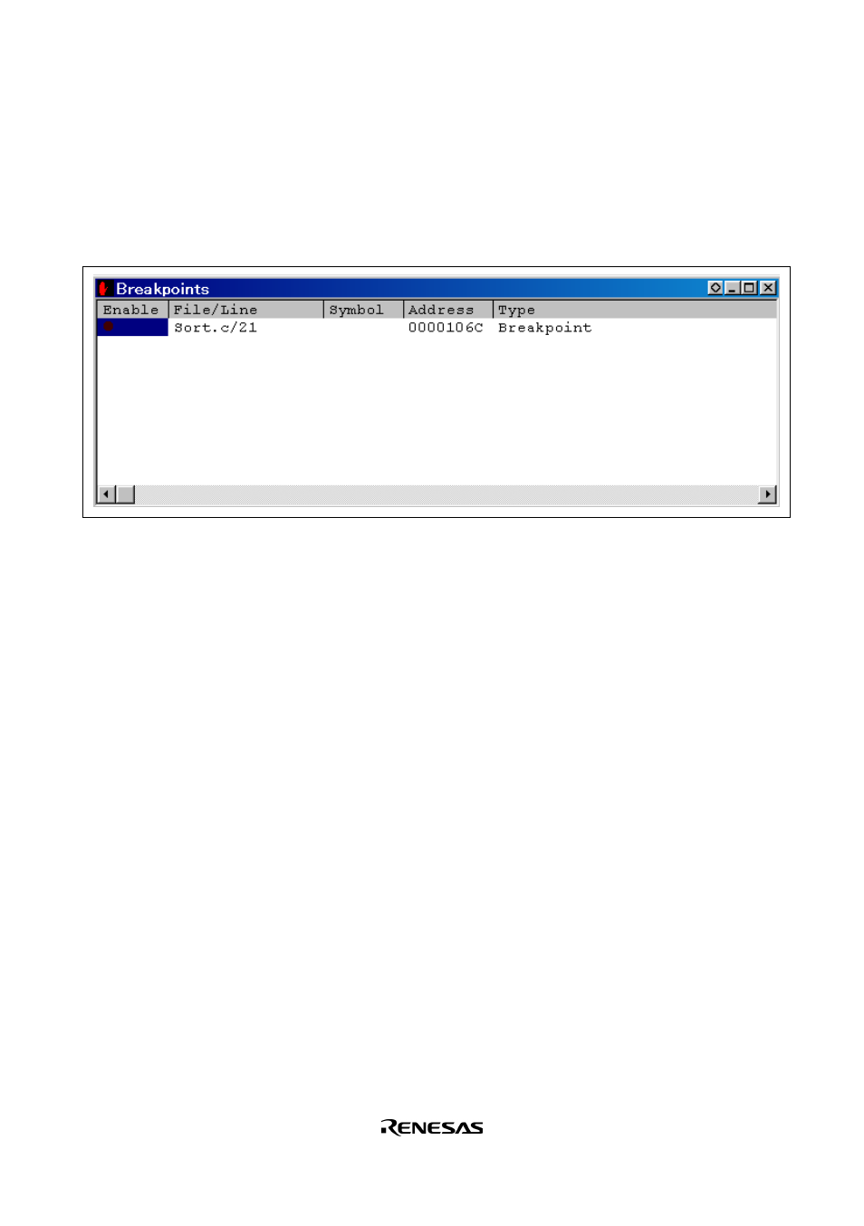 10 reviewing breakpoints | Renesas HS2378KCI01H User Manual | Page 63 / 170