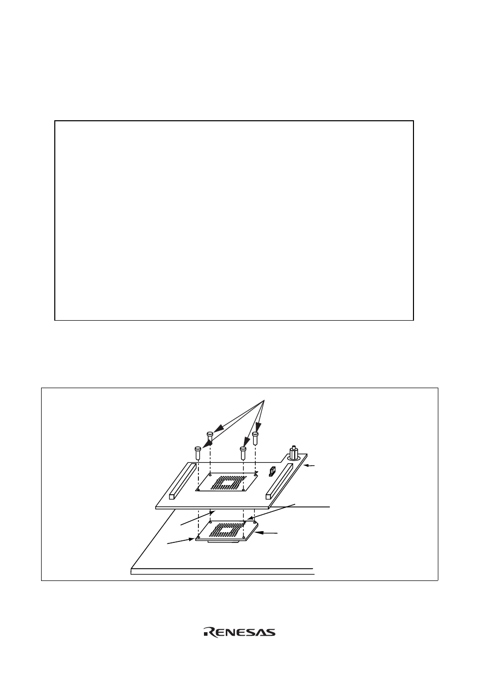 2 fastening ic socket connector, Caution | Renesas SH7050 Series User Manual | Page 17 / 28