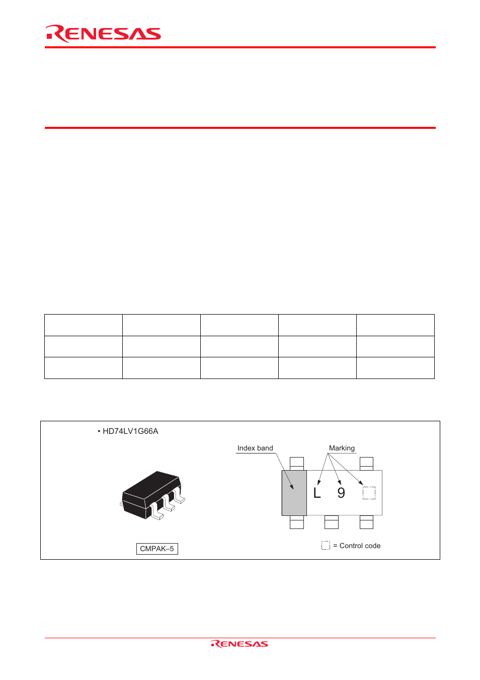 Renesas HD74LV1G66A User Manual | 9 pages