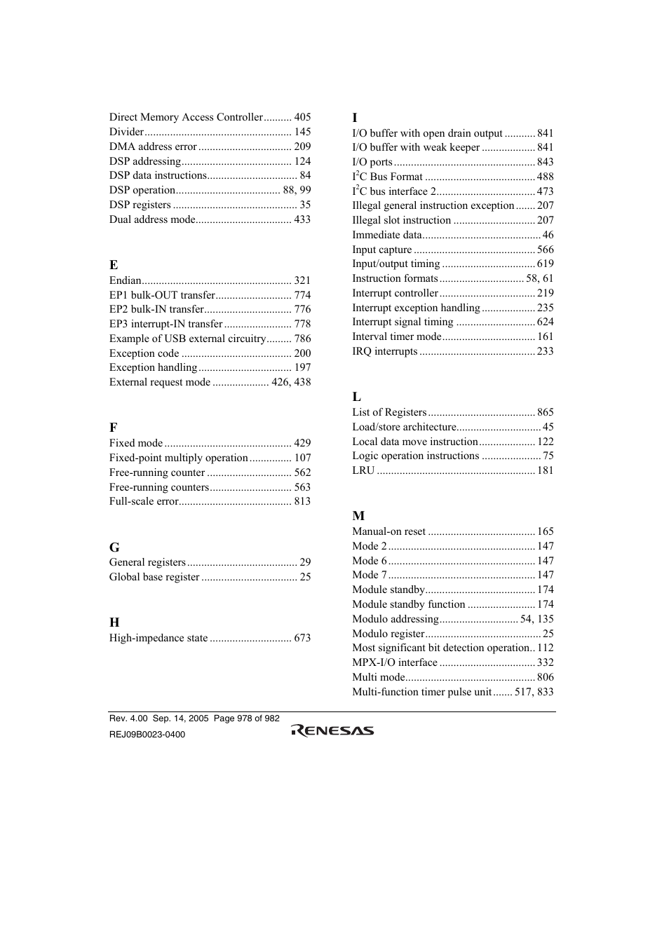 Renesas SH7641 User Manual | Page 1028 / 1036