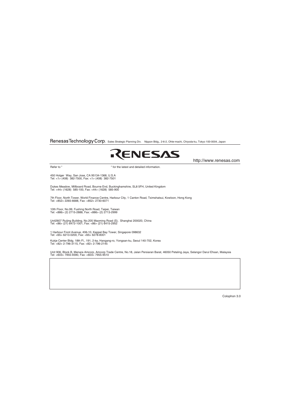 Address list | Renesas SH7641 User Manual | Page 1034 / 1036