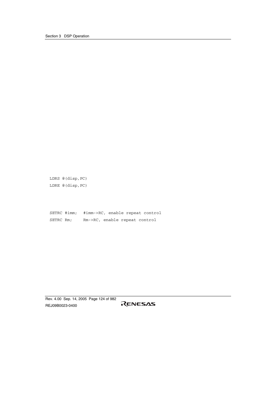 2 dsp addressing, 1 dsp repeat control | Renesas SH7641 User Manual | Page 174 / 1036