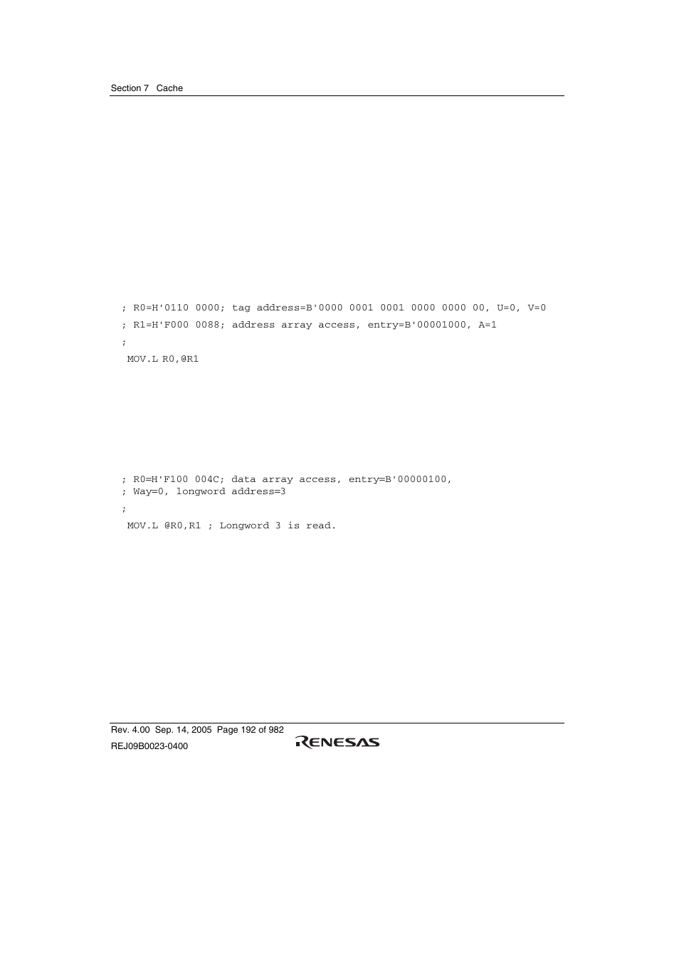 3 usage examples | Renesas SH7641 User Manual | Page 242 / 1036