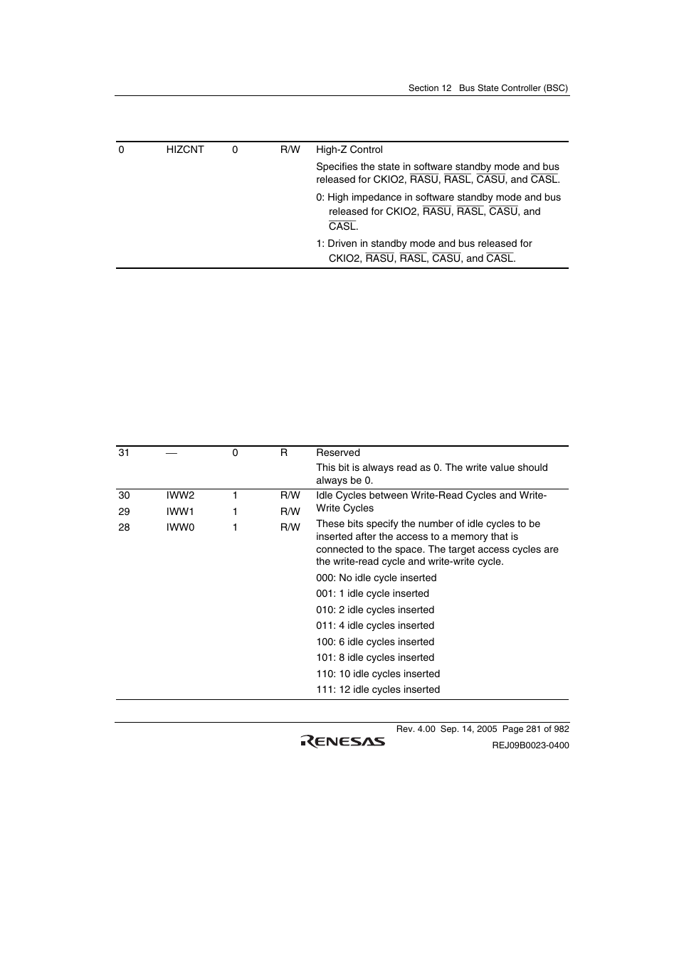 Renesas SH7641 User Manual | Page 331 / 1036