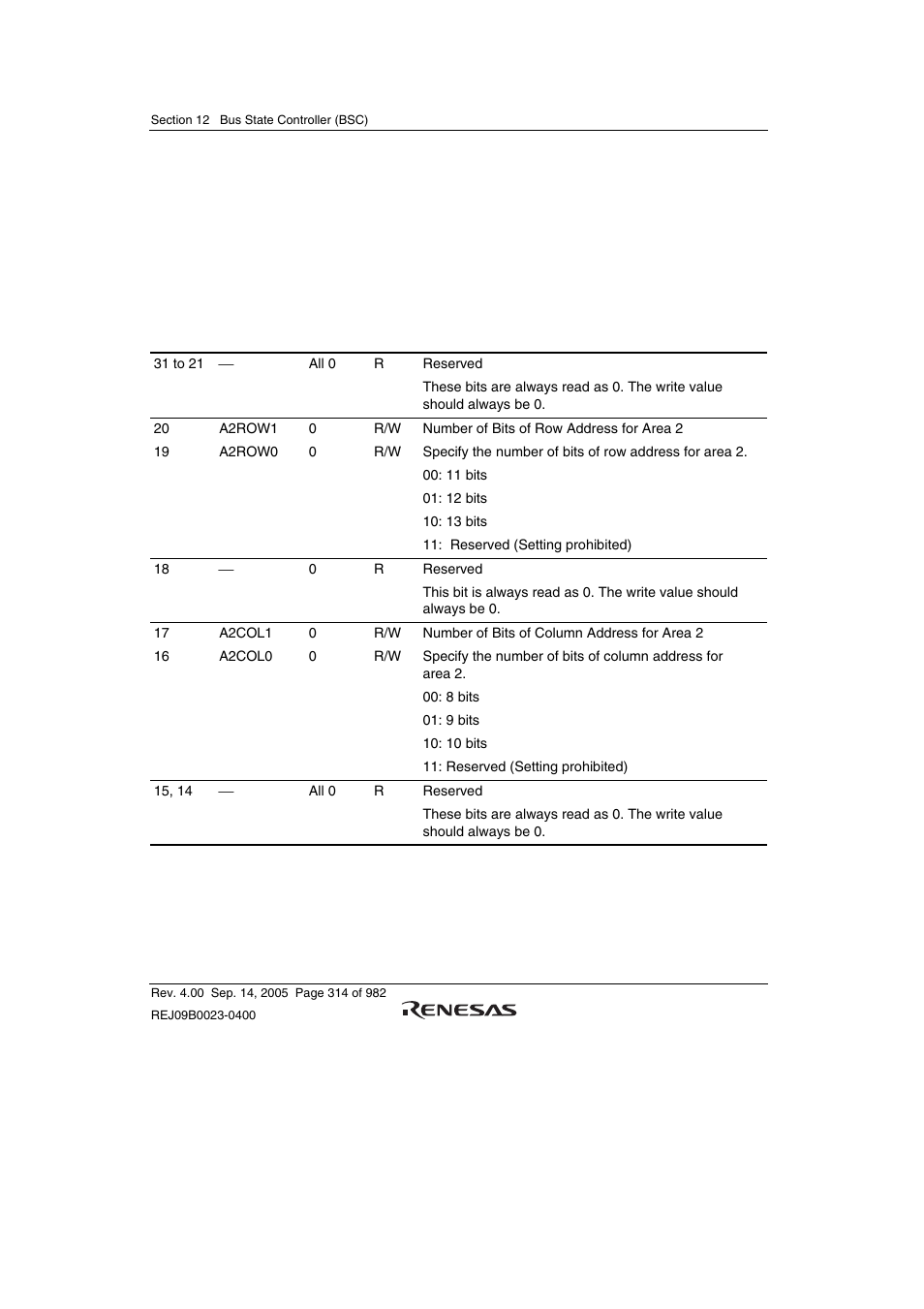 4 sdram control register (sdcr) | Renesas SH7641 User Manual | Page 364 / 1036