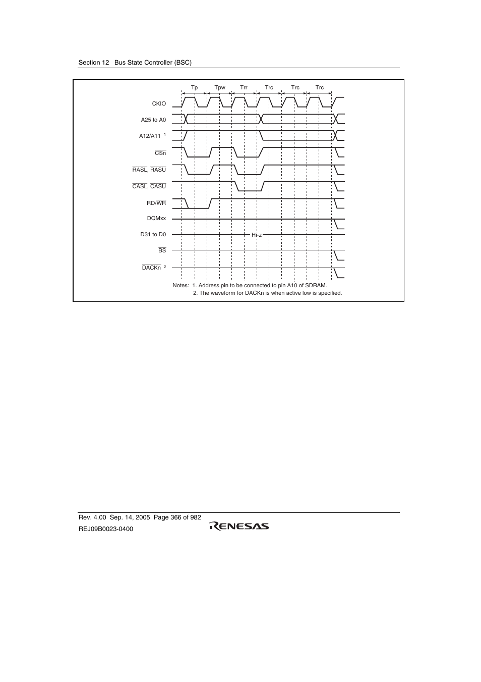 Renesas SH7641 User Manual | Page 416 / 1036